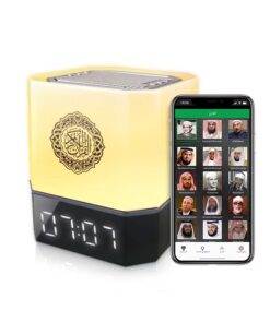 Smart Quran Lamp Azan Clock Build in Speaker Cube