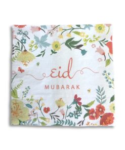 Napkins | Eid Mubarak | Flowers | 20pcs