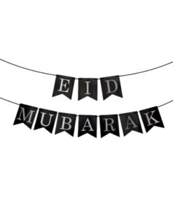 Garland | Banner | Eid Mubarak | Silver
