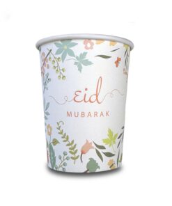 Cups | Eid Mubarak | Flowers | 10pcs
