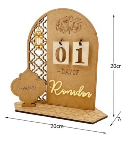 Ramadan Calendar | Countdown | Reusable | Wood